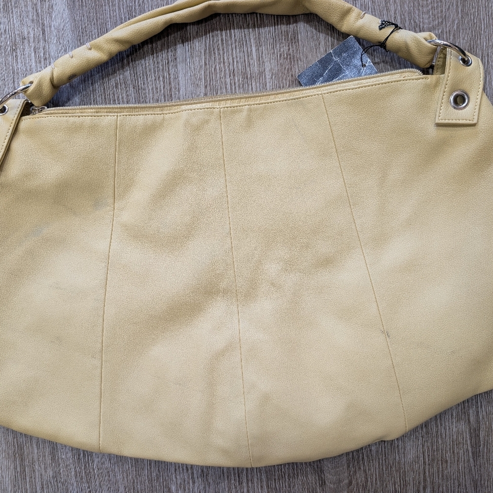 Co-Lab Light Yellow Oversized Shoulder Bag - Picture 2 of 5